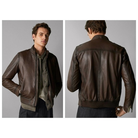 Massimo Dutti Other - Massimo Dutti Napa Bomber Jacket with Epaulettes (US/S)